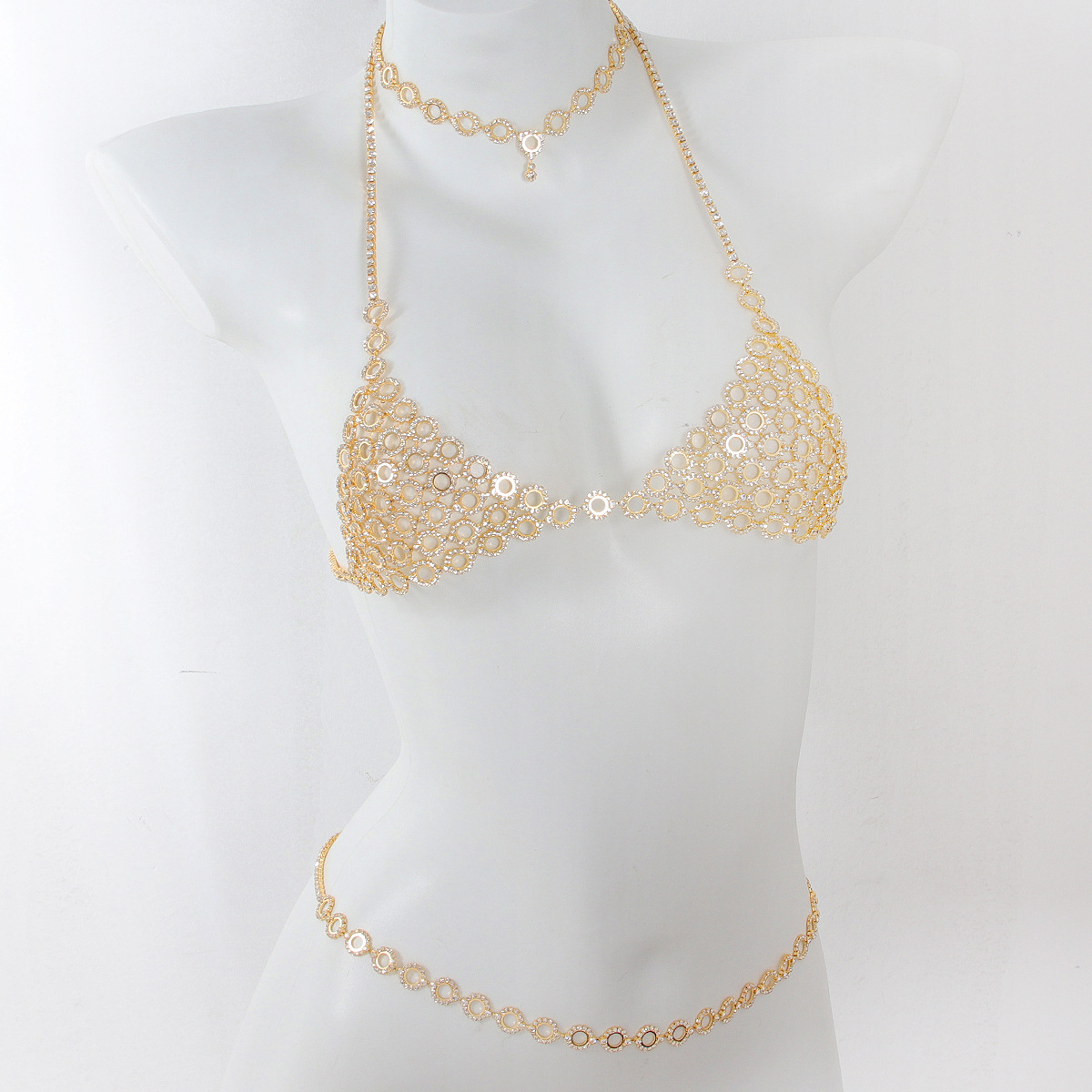 Body Jewelry Art - Fashionable Circular Splicing Light Luxury Style