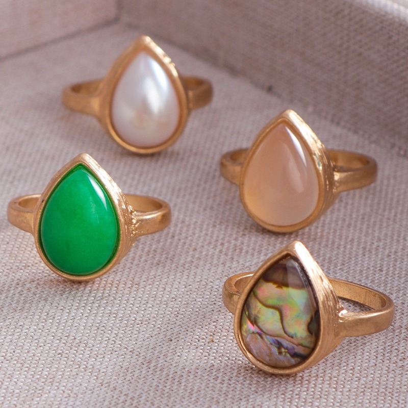 Body Jewelry Brands - Trend Design Unique Vintage Teardrop Ring