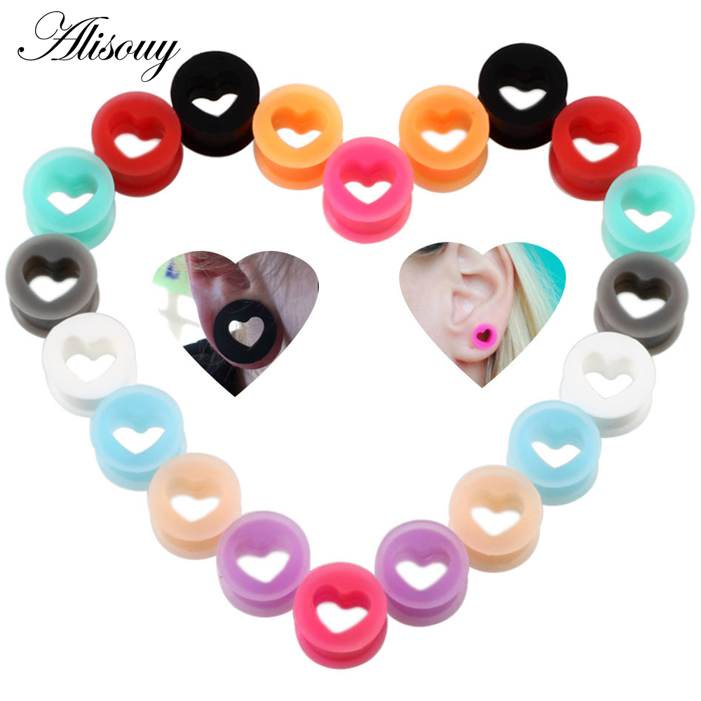 Body Jewelry Ear Gauges - 2PCS Silicone Ear Plugs and Tunnels