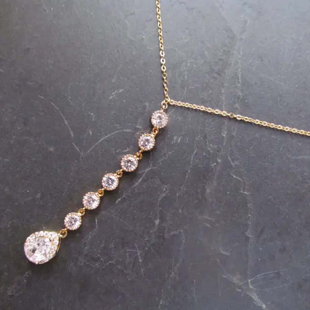 Stonefans Drop Back Chain Neck - Body Jewelry Back ulasan dan harga
