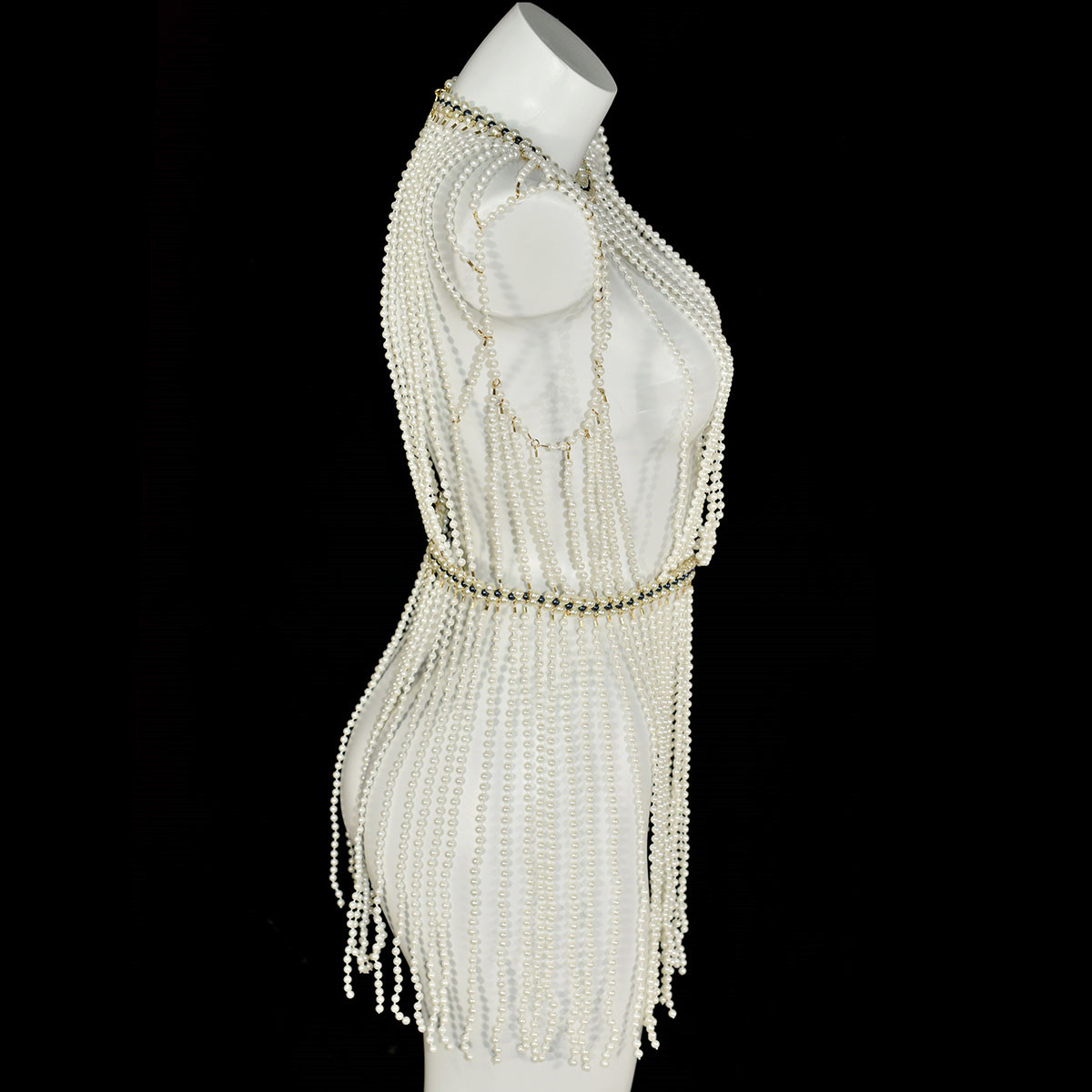 Classic Long Tasseled Faux Pea - Body Jewelry Dress ulasan dan harga
