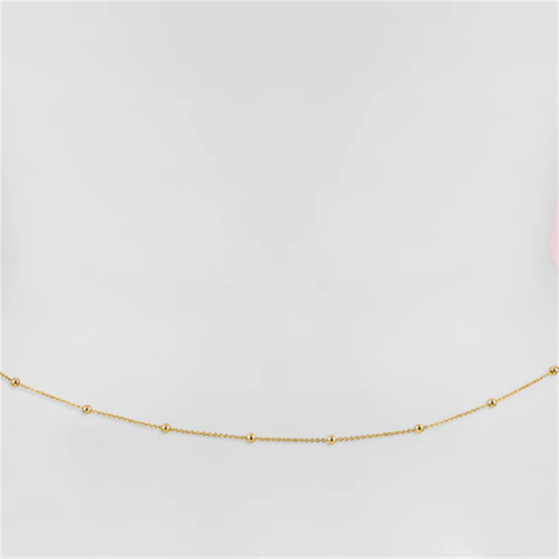 Girls Simple Beaded Belly Chai - Body Jewelry Waist Chains ulasan dan harga