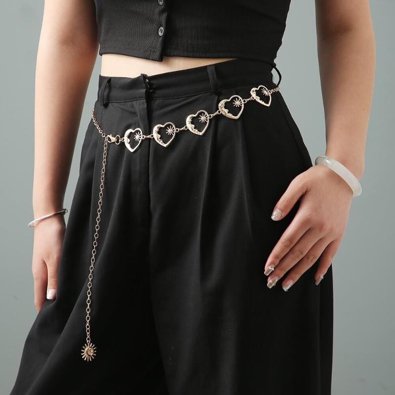 Women Thin Metal Waist Chain M - Body Jewelry Dress ulasan dan harga