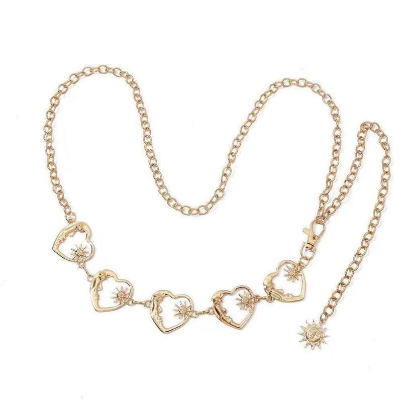 Women Thin Metal Waist Chain M - Body Jewelry Dress ulasan dan harga