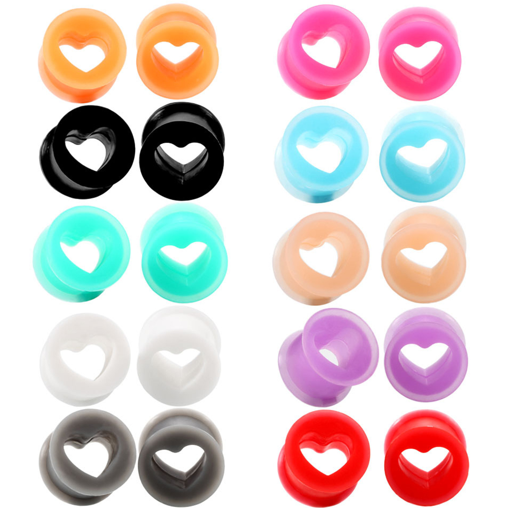 2PCS Silicone Ear Plugs and Tu - Body Jewelry Ear Gauges ulasan dan harga