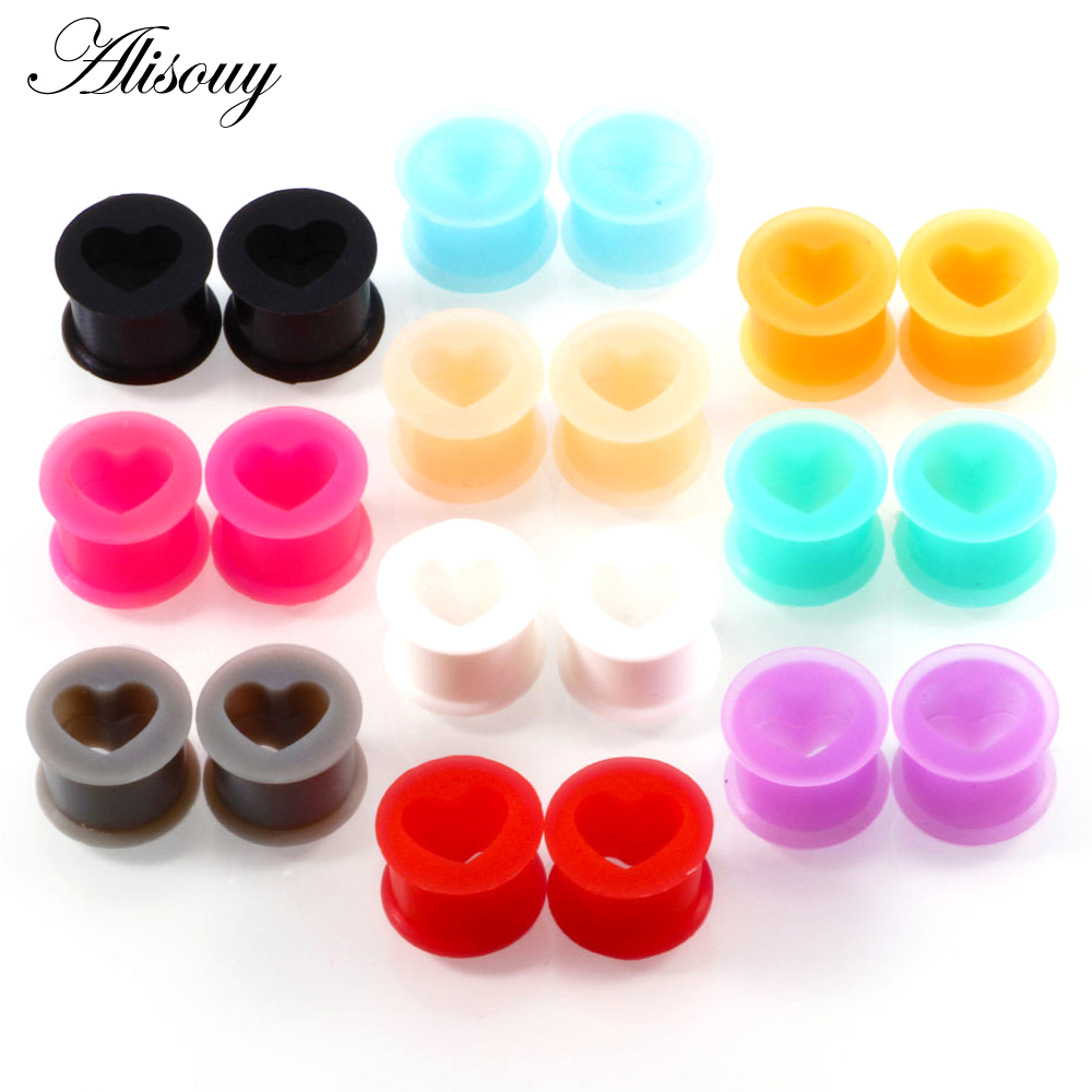 2PCS Silicone Ear Plugs and Tu - Body Jewelry Ear Gauges ulasan dan harga