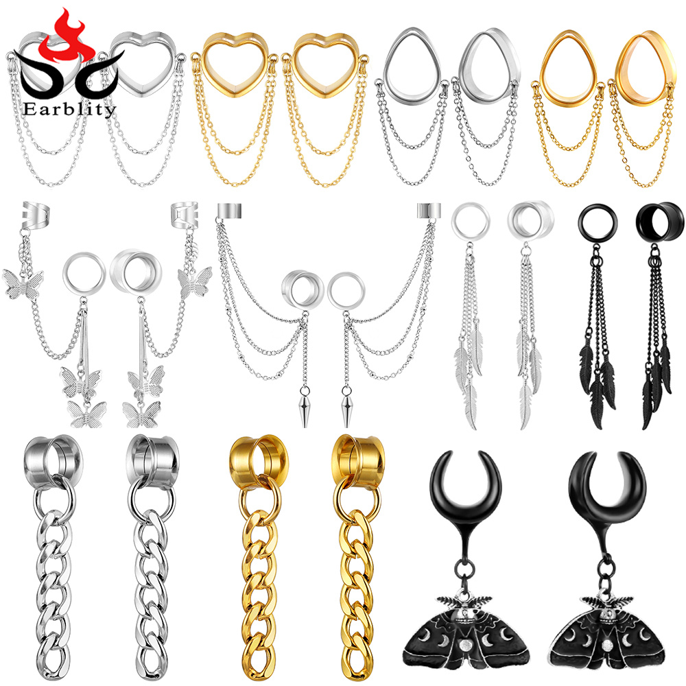 Osbourney 2PCS Stainless Steel - Body Jewelry Gauges ulasan dan harga