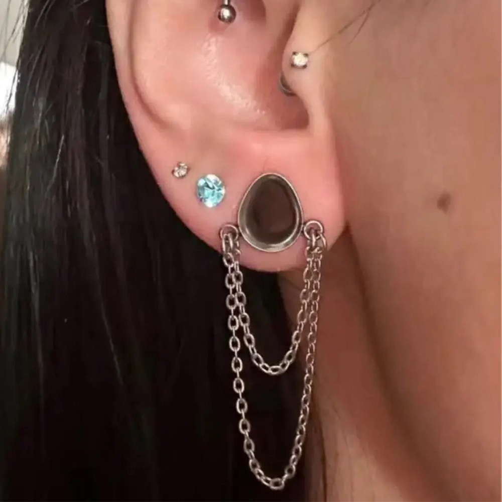 Osbourney 2PCS Stainless Steel - Body Jewelry Gauges ulasan dan harga