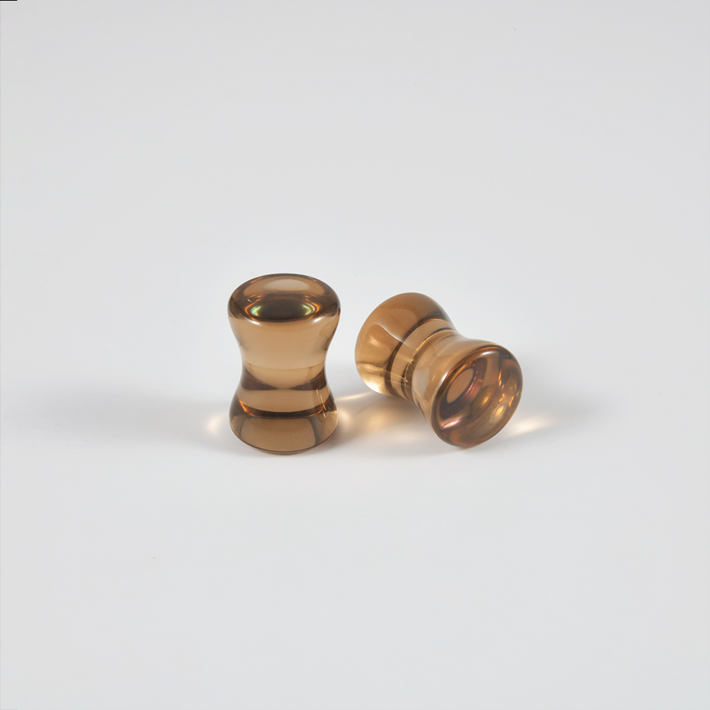 2Pcs Glasst Double Flare Flash - Body Jewelry Ear Gauges ulasan dan harga
