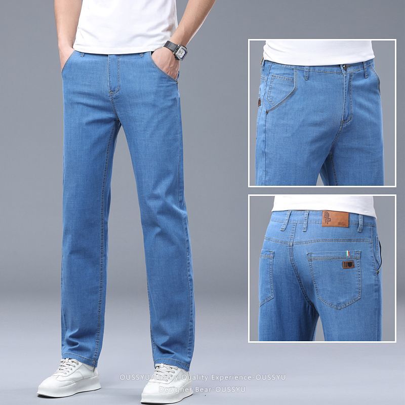 Summer Thin Men's Elastic Cott - Levis Jeans 501 ulasan dan harga