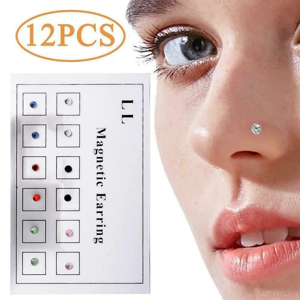 12PCS/Card Fake Cheater Non Pi - Body Jewelry Art ulasan dan harga