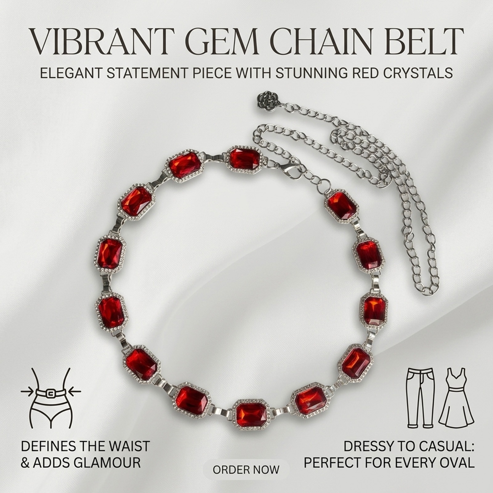 Bohemian Style Square Glass Rh - Body Jewelry Art ulasan dan harga