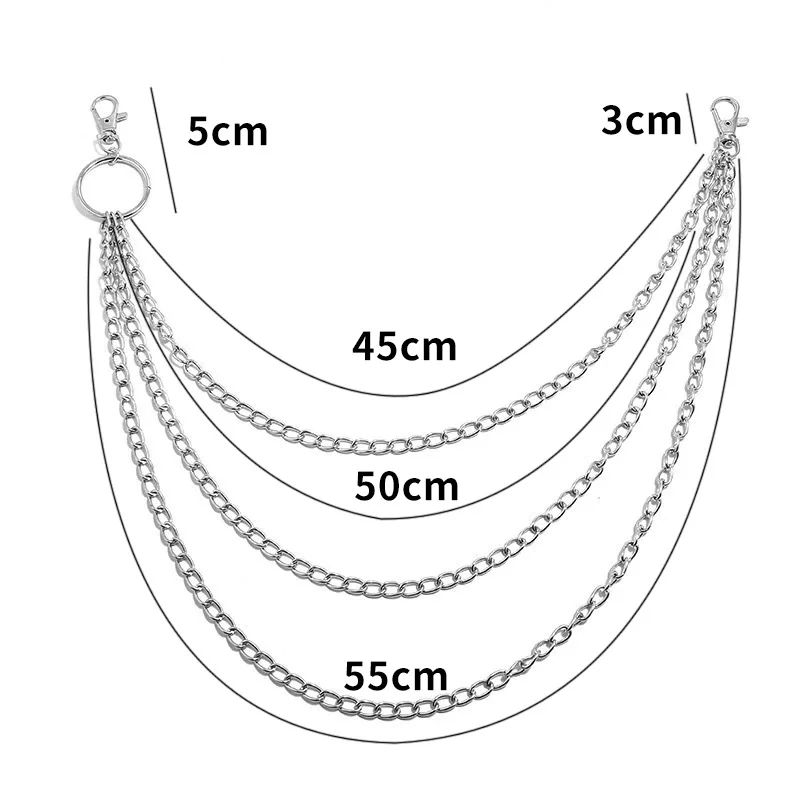 Layer Metal Belt Chain Punk Ho - Body Jewelry Waist Chains ulasan dan harga