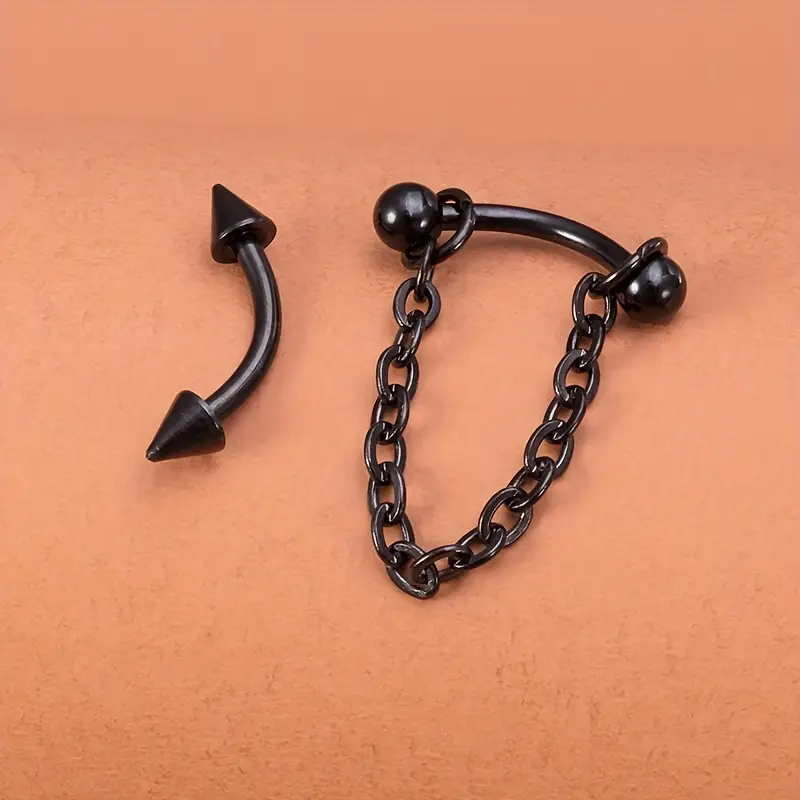 2pcs Stainless Steel Curved Ba - Eyebrow Curved Barbell ulasan dan harga
