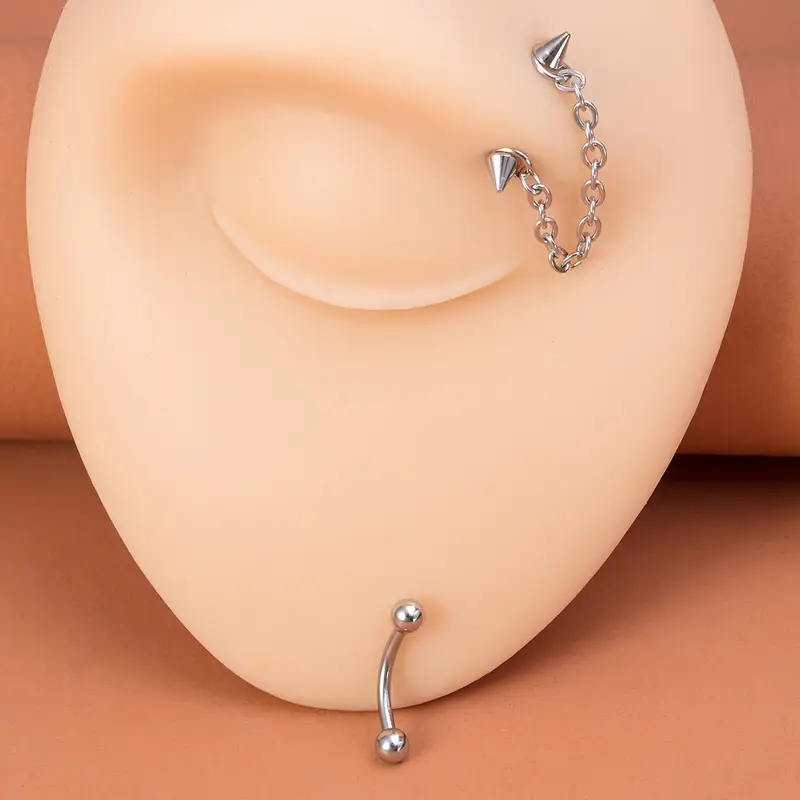 2pcs Stainless Steel Curved Ba - Eyebrow Curved Barbell ulasan dan harga