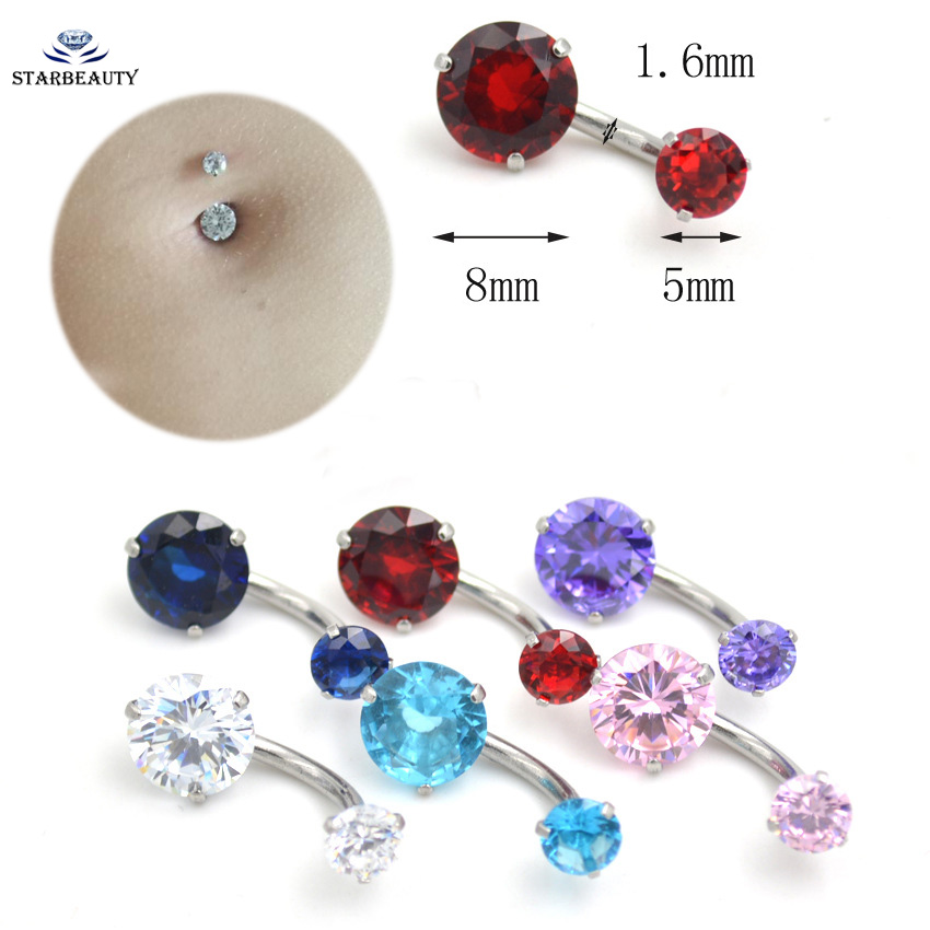 New Brand AAA Zircon Jeweled S - Body Jewelry Brands ulasan dan harga