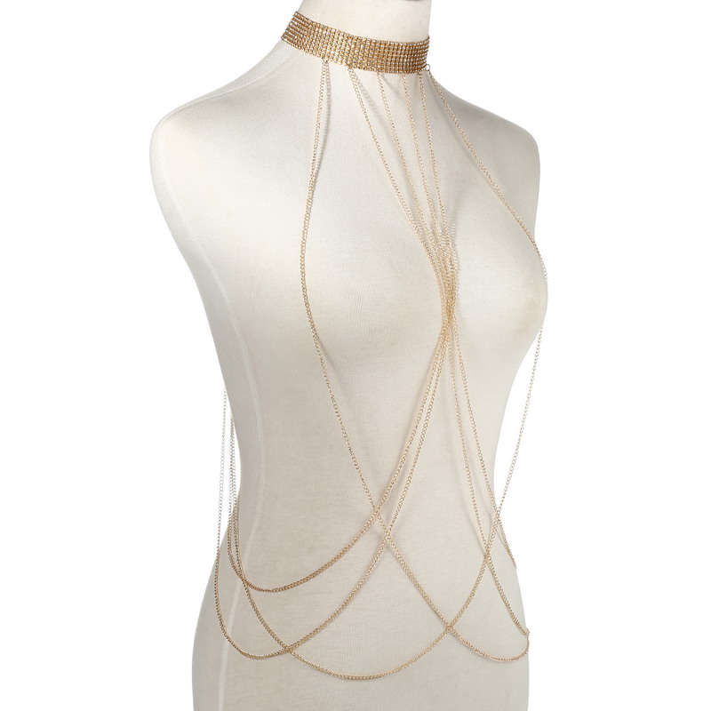Gold Color Body Chain Women  R - Body Jewelry Waist Chains ulasan dan harga