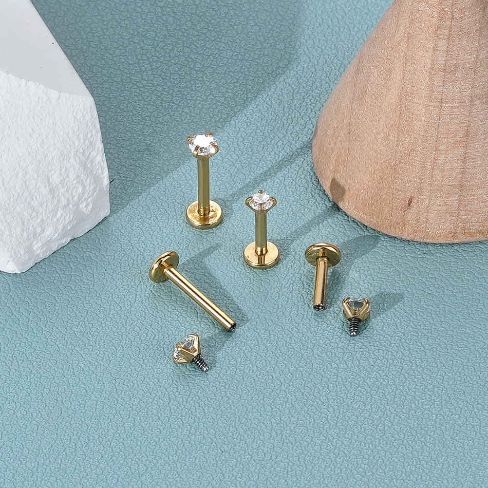 1/5PCS Labret Tragus Stud Earr - Body Jewelry Art ulasan dan harga