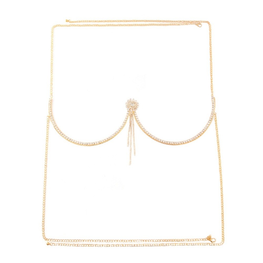 Luxury Heart Chest Support Bod - Body Jewelry Dress ulasan dan harga