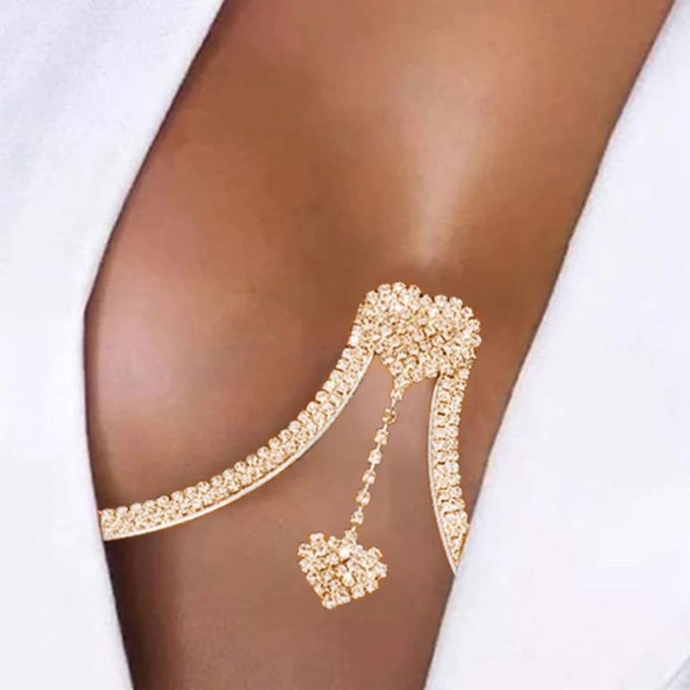 Luxury Heart Chest Support Bod - Body Jewelry Dress ulasan dan harga