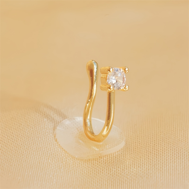 1-Piece Round Zircon Non Perfo - Body Jewelry Art ulasan dan harga
