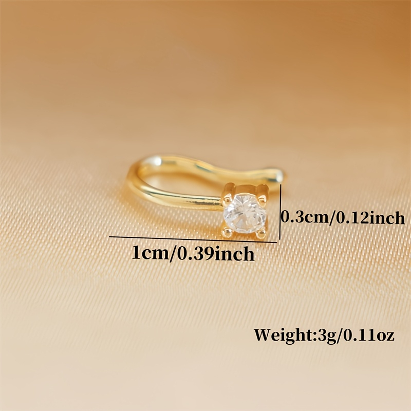 1-Piece Round Zircon Non Perfo - Body Jewelry Art ulasan dan harga