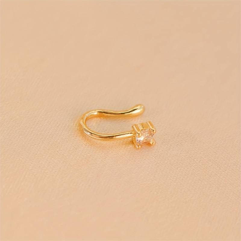 1-Piece Round Zircon Non Perfo - Body Jewelry Art ulasan dan harga