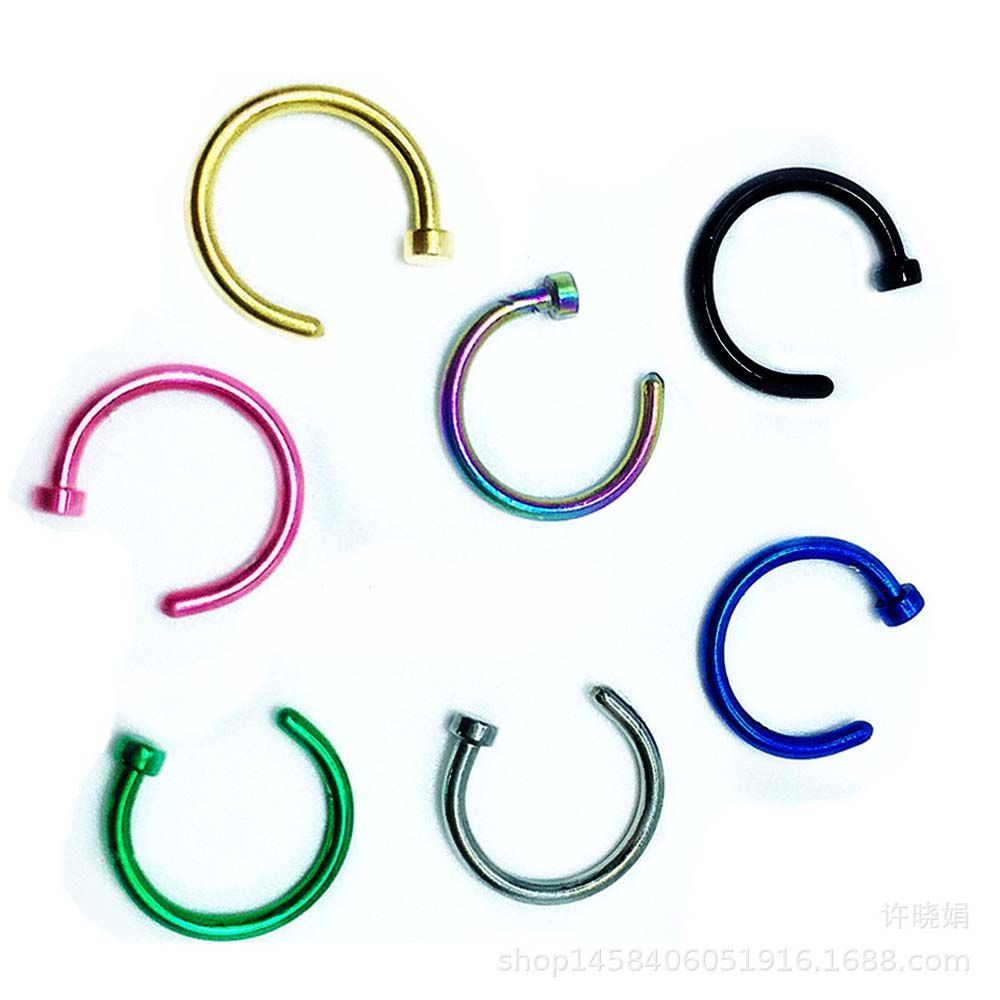 10 Pcs Thin Stainless Steel Fo - Body Jewelry Art ulasan dan harga