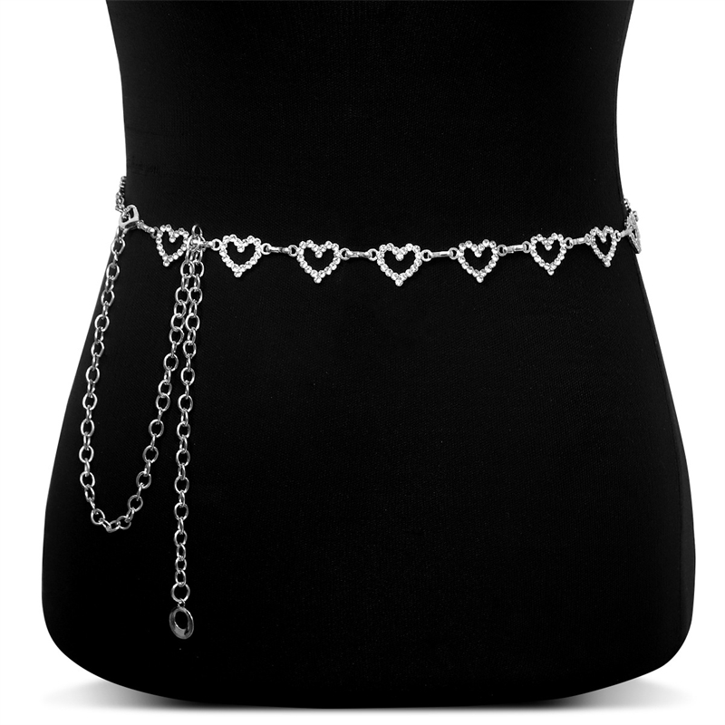 Fashion Rhinestone Heart Waist - Body Jewelry Dress ulasan dan harga