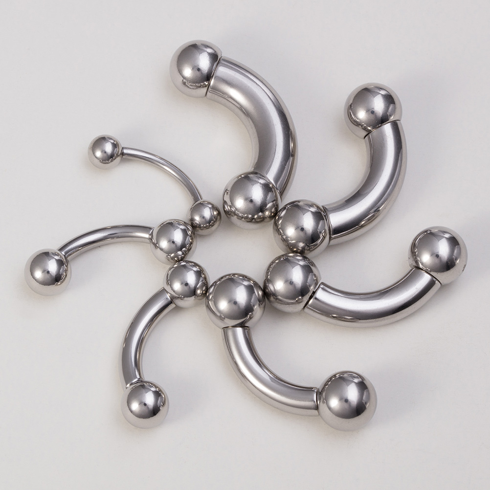 1pc Big Size Surgical Steel Ey - Eyebrow Curved Barbell ulasan dan harga