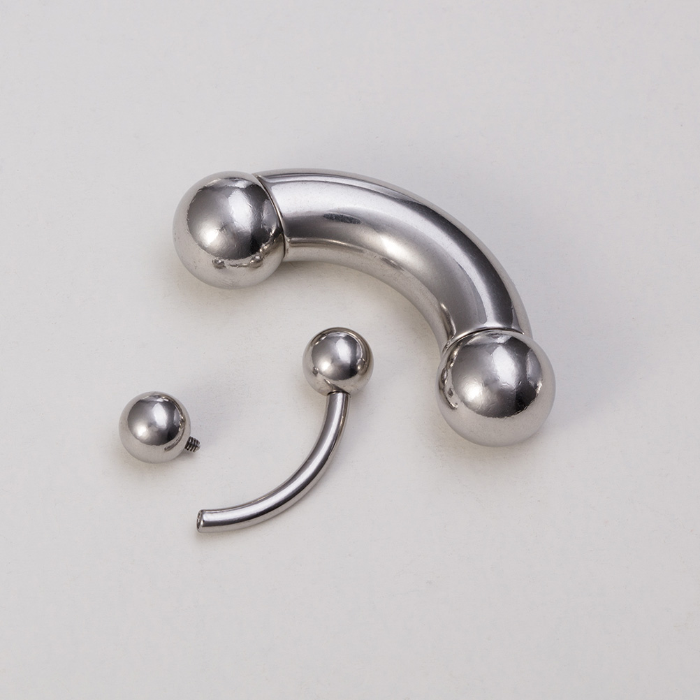 1pc Big Size Surgical Steel Ey - Eyebrow Curved Barbell ulasan dan harga