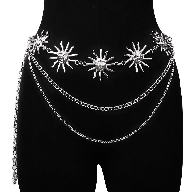 Chunky Multilayer Punk Gothic  - Body Jewelry Waist Chains ulasan dan harga