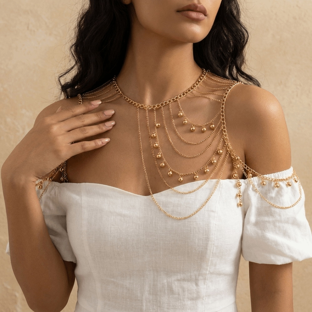 Hot Girl Multi-Layer Tassel Ba - Body Jewelry Hot ulasan dan harga