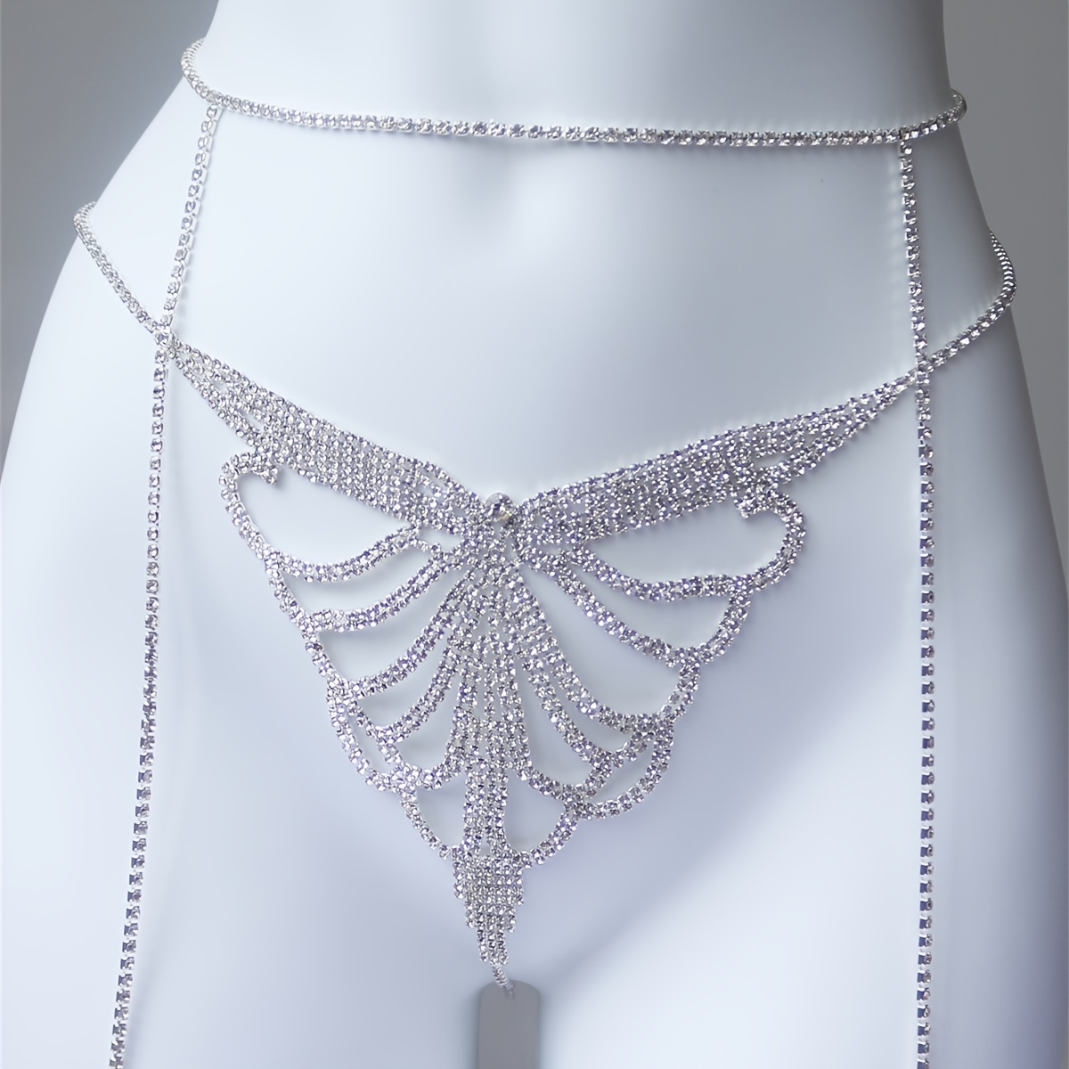 Multi layer rhinestone sparkli - Body Jewelry Waist Chains ulasan dan harga
