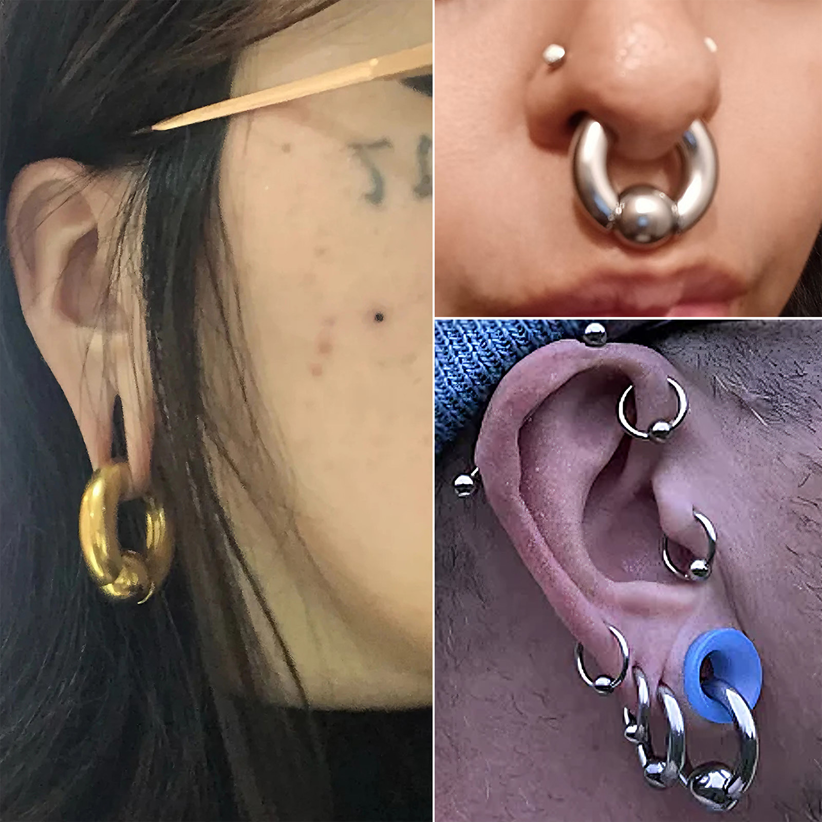 1Pc 00G-0G-12G Large Gauges St - Body Jewelry Ear Gauges ulasan dan harga