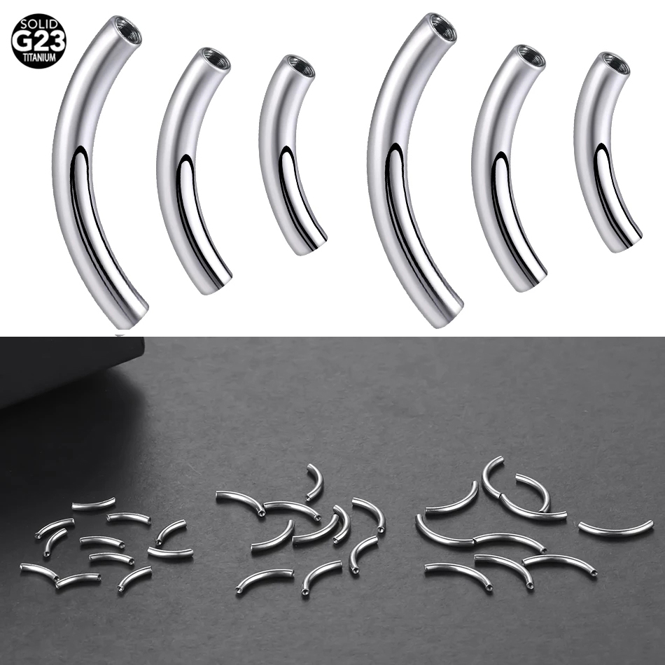10Pcs/set G23 Titanium Interna - Eyebrow Curved Barbell ulasan dan harga