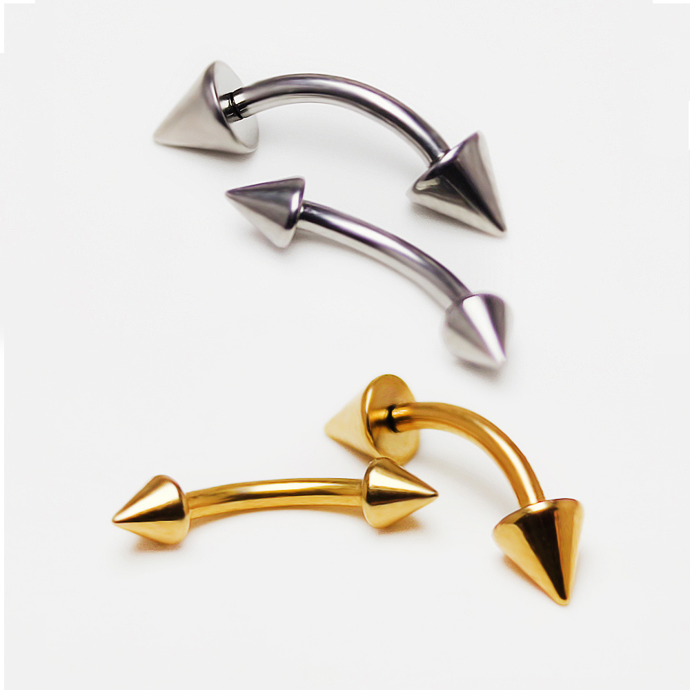 F136 Titanium Piercing 3-5mm O - Eyebrow Curved Barbell ulasan dan harga