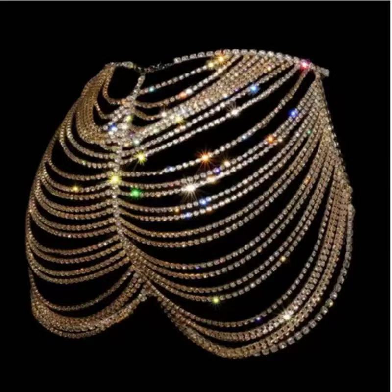 1pcSexy Fashionable Rhinestone - Body Jewelry Waist Chains ulasan dan harga