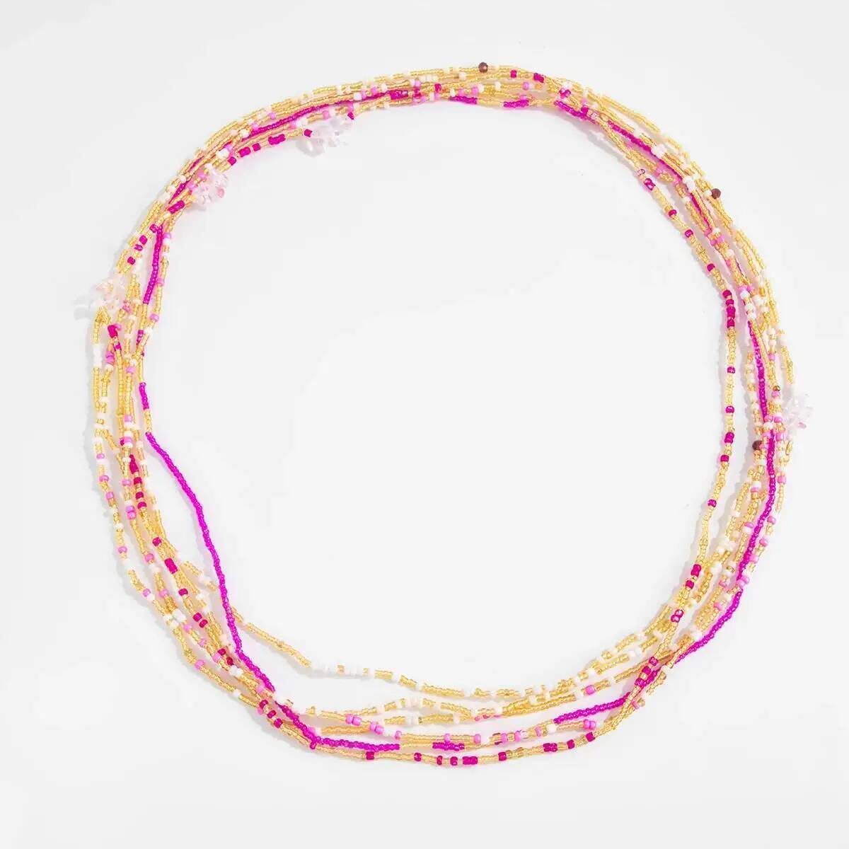 SHIXIN 6Pcs/Set Boho Colorful  - Body Jewelry Waist Chains ulasan dan harga