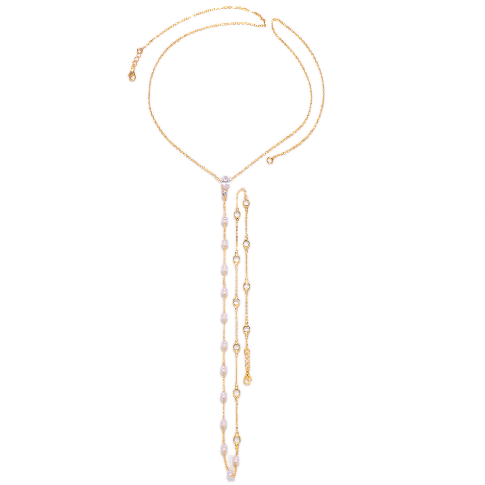 Fashion Bridal Back Chain Jewe - Body Jewelry Back ulasan dan harga